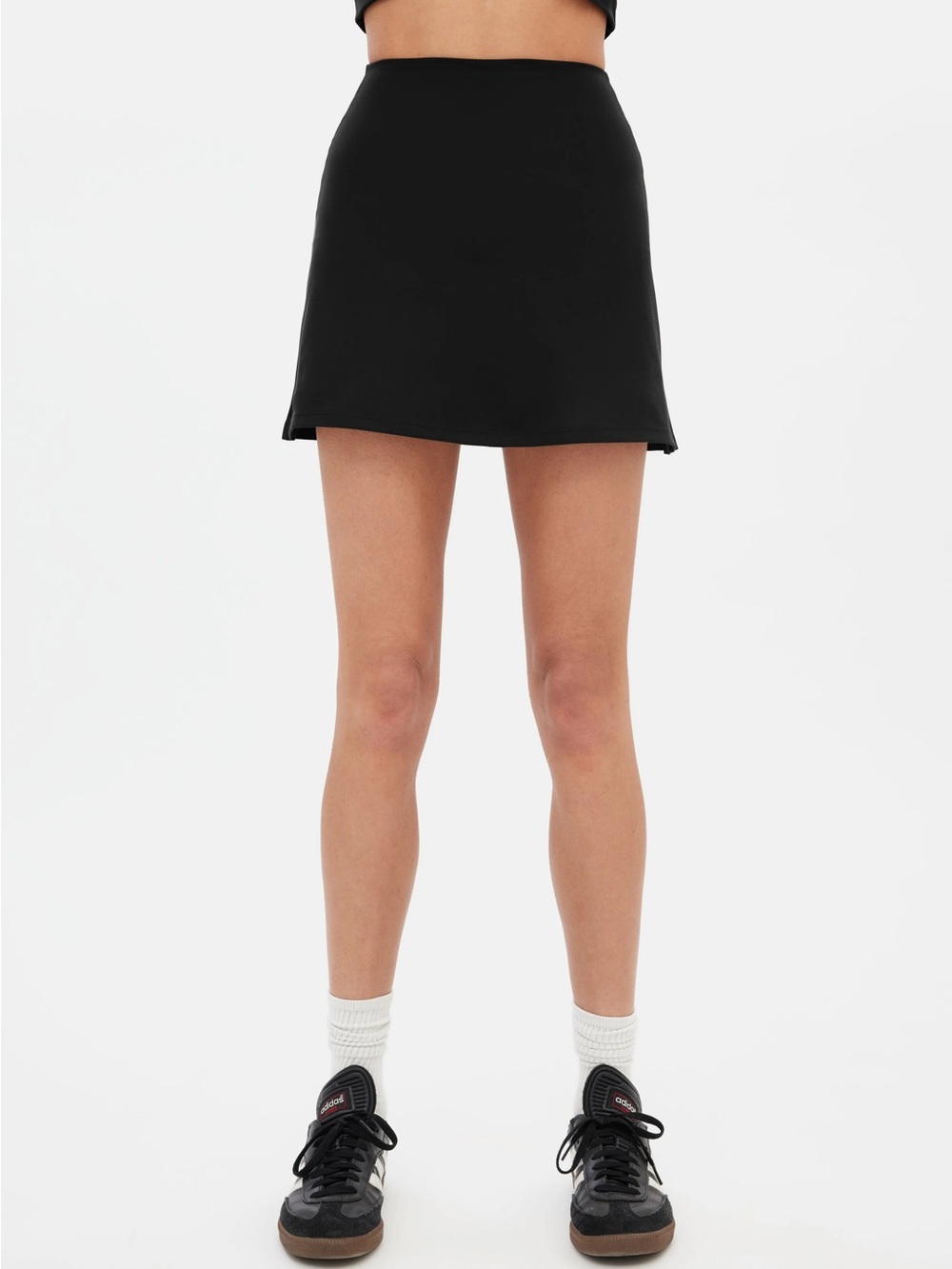 NWT Medium girlfriend collective Black Skort with Pocket - Picture 5 of 9